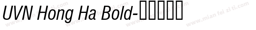 UVN Hong Ha Bold字体转换